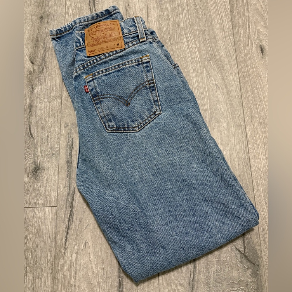 vintage made in usa levi’s blue jeans